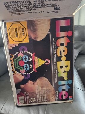Lite-Brite Vintage Light-Up Peg Art Toy - Colorful